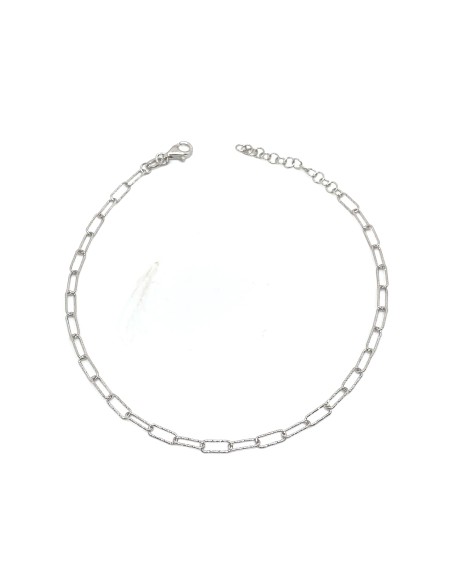 Diamond Rectangular Mesh Anklet