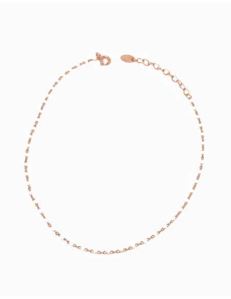 White Enamel Balls Anklet