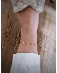 Yellow Enamel Balls Anklet