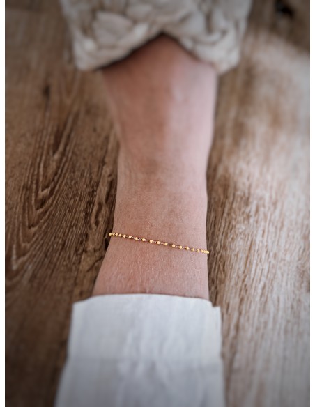 Cavigliera Palline Smaltate Gialle