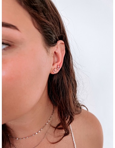 Lobe Earring with Zirconia Anchor