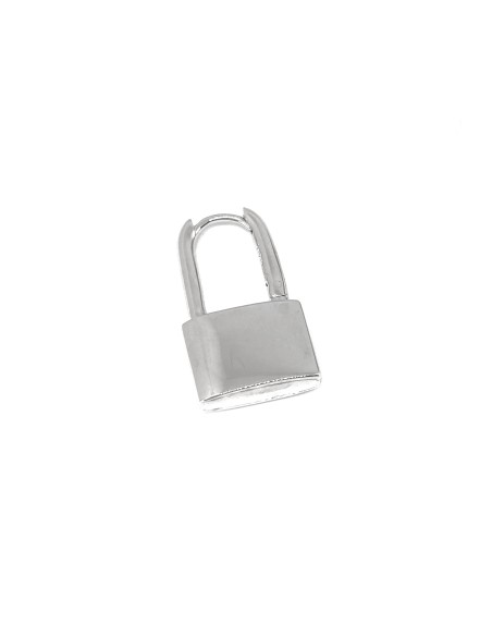 Big Padlock Mono Huggie Earring