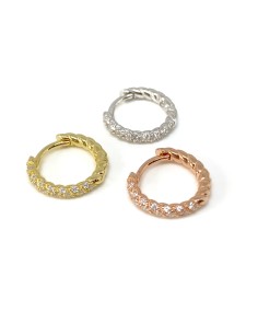 Medium Torchon Mono Earring...