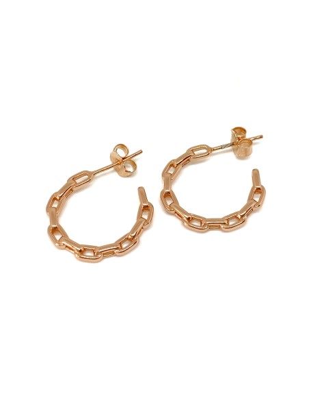 Rectangular Mesh Hoop Earrings