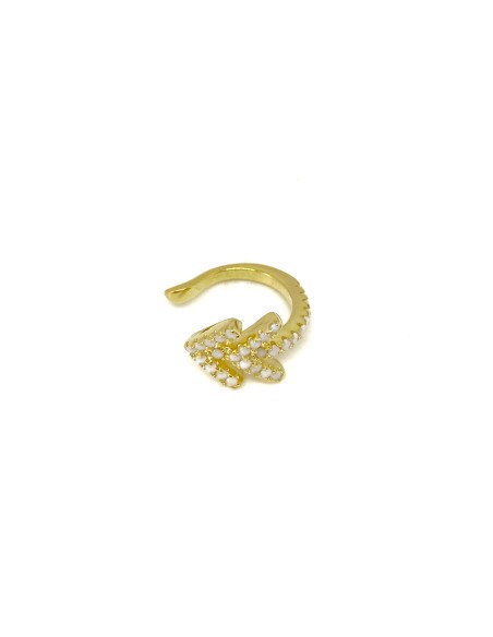 Monorecchino Ear Cuff Freccia Zirconi