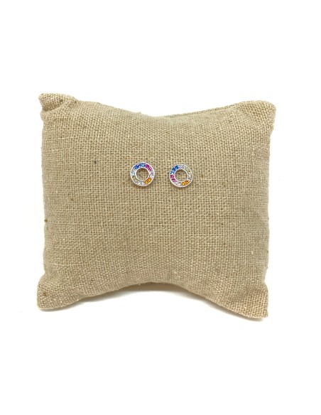 Orecchini a Lobo Circle Multicolor