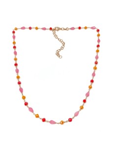 Crystal Necklace Red Gradation 2
