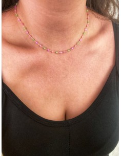 Collana Cristalli Pink and...