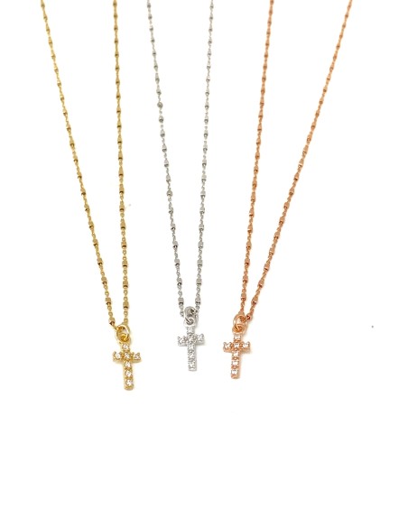 Collana Cubetti e Croce