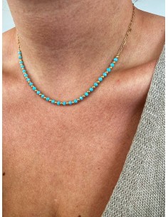 Blue Crystals Necklace and...