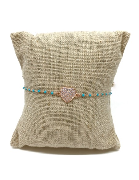 Blue Enamelled Bracelet and Zirconia Subject