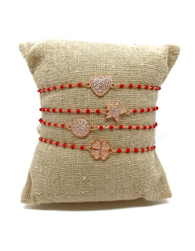 Red Enamelled Bracelet and Zirconia...
