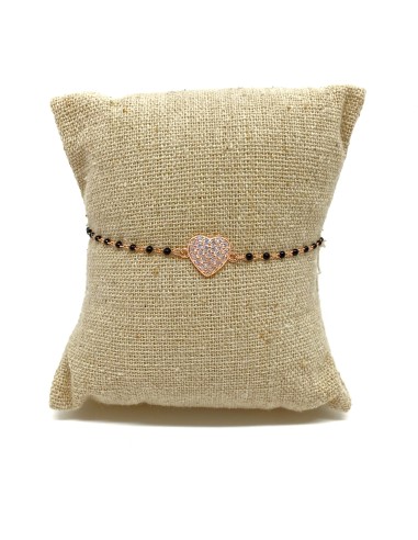 Black Enamel Bracelet and Zirconia...