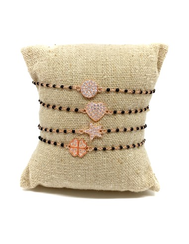 Bracciale Smaltato Nero e Soggetto di...