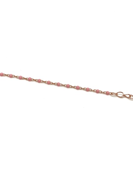 Pink Enamel Bracelet and Zirconia Subject