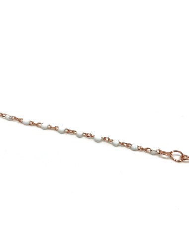 White enamelled bracelet and subject...