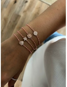 Bracciale Smaltato Rosa e...