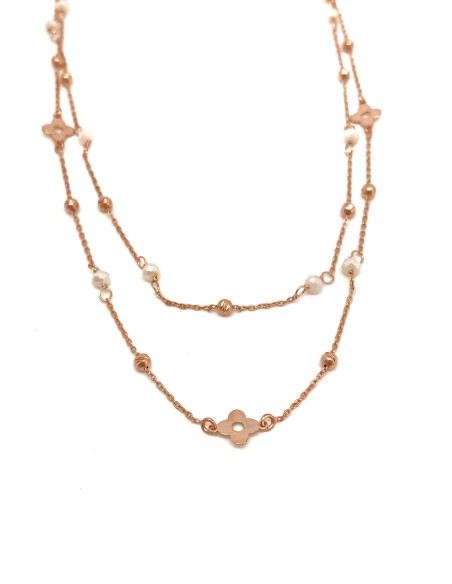 Collana Doppia e Fiori Passanti