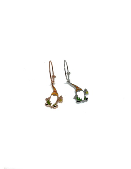 Enamelled Gnome Single Earring