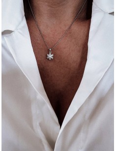 Stylized Snowflake Necklace