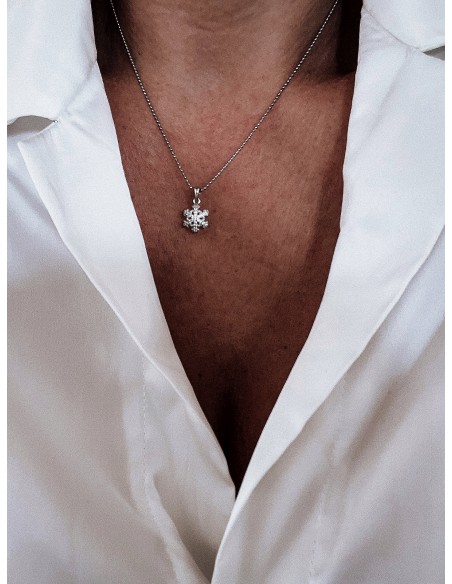 Stylized Snowflake Necklace