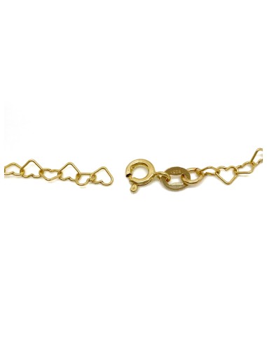 Bracciale Catenina a Forma di Cuore e...