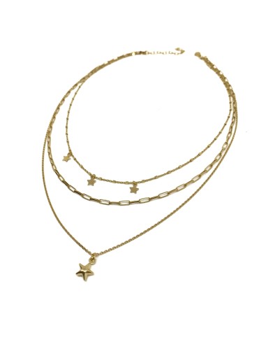 Collana Tre Fili Manhattan