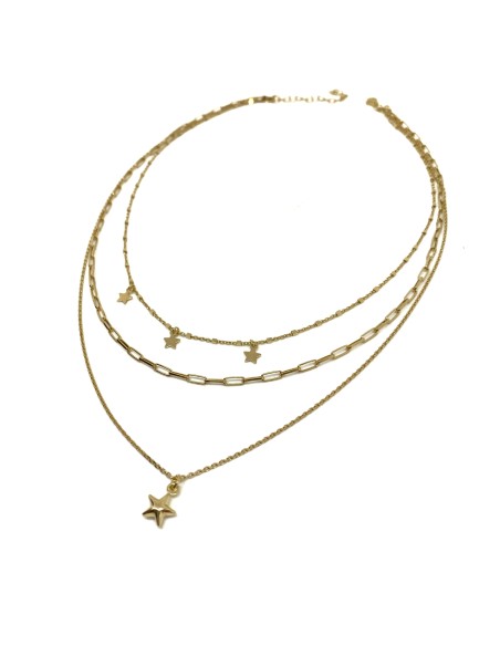 Three Wire Manhattan Necklace