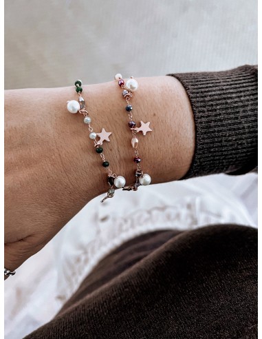 Bracelet Crystals Pearls Pendants and Stars
