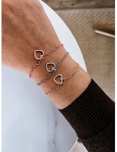 Heart Chain Bracelet and...