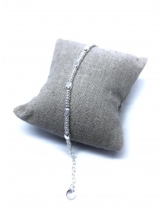 Bracciale con Rondelle e Ovalini Bianchi