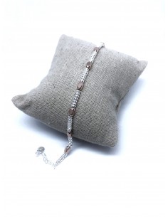 Bracciale con Rondelle e Ovalini Rosè