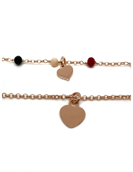 Collana Doppia Cristalli e Soggetti Pendenti