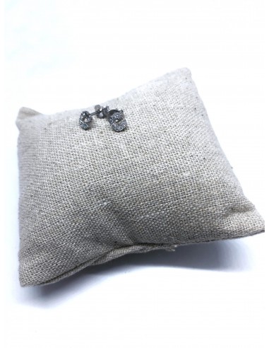 Orecchini a Lobo con Lettera di Zirconi