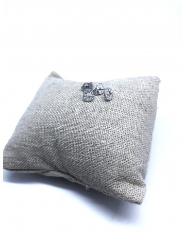 Orecchini a Lobo con Lettera di Zirconi