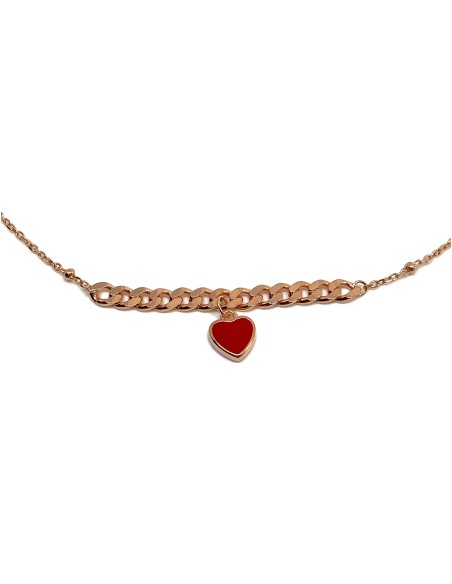 Collana con Groumetta e Cuore Smaltato