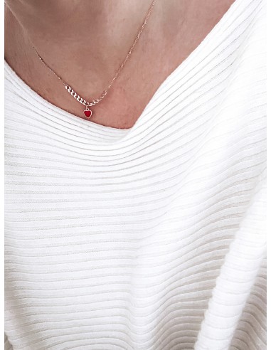 Collana con Groumetta e Cuore Smaltato