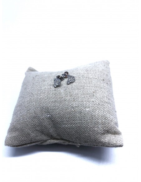 Orecchini a Lobo con Lettera di Zirconi