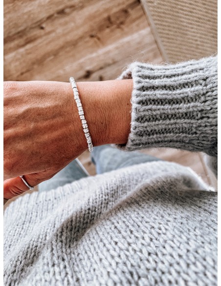 Big Hammered Nuggets Bracelet